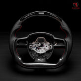Revolve carbon fiber Flat Customized Sport LED Steering Wheel Audi A4 A5 2004-2012 - revolvesteering